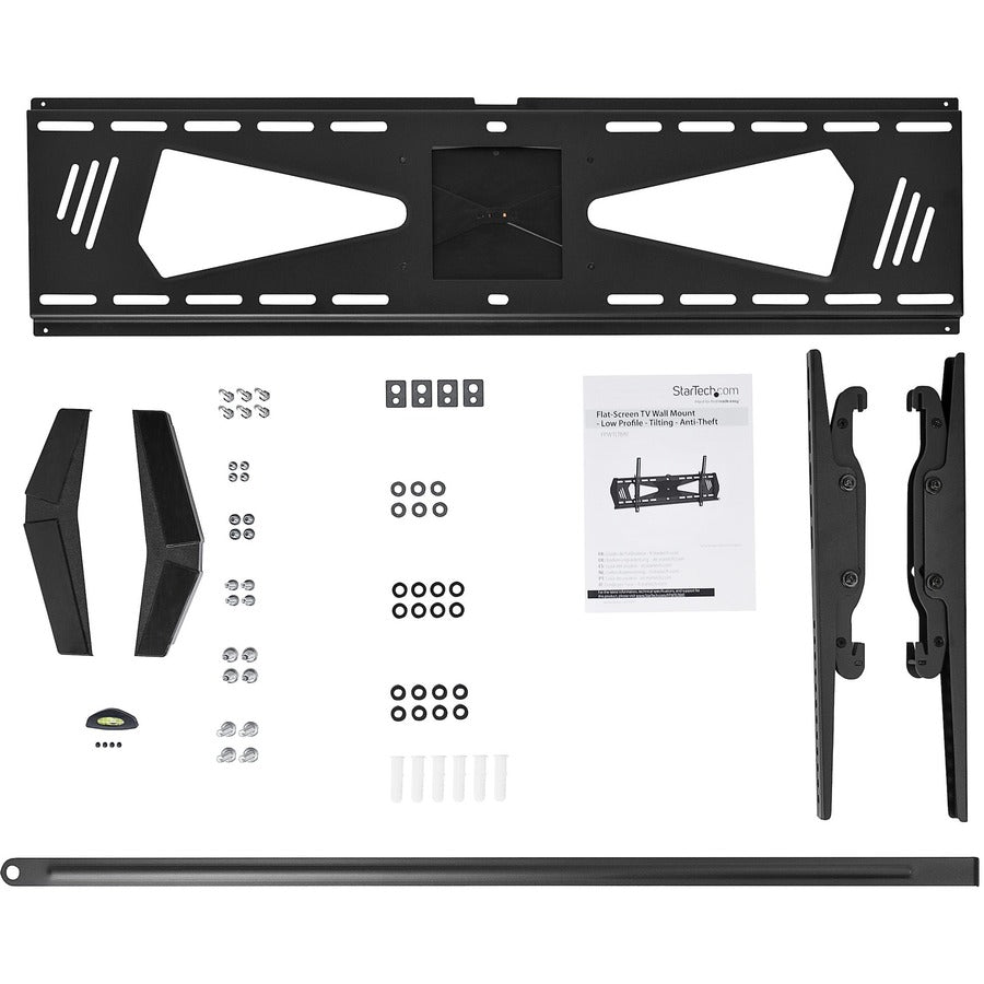 StarTech.com Low Profile TV Mount - Tilting - Anti-Theft - Flat Screen TV Wall Mount for 37" to 75" TVs - VESA Wall Mount