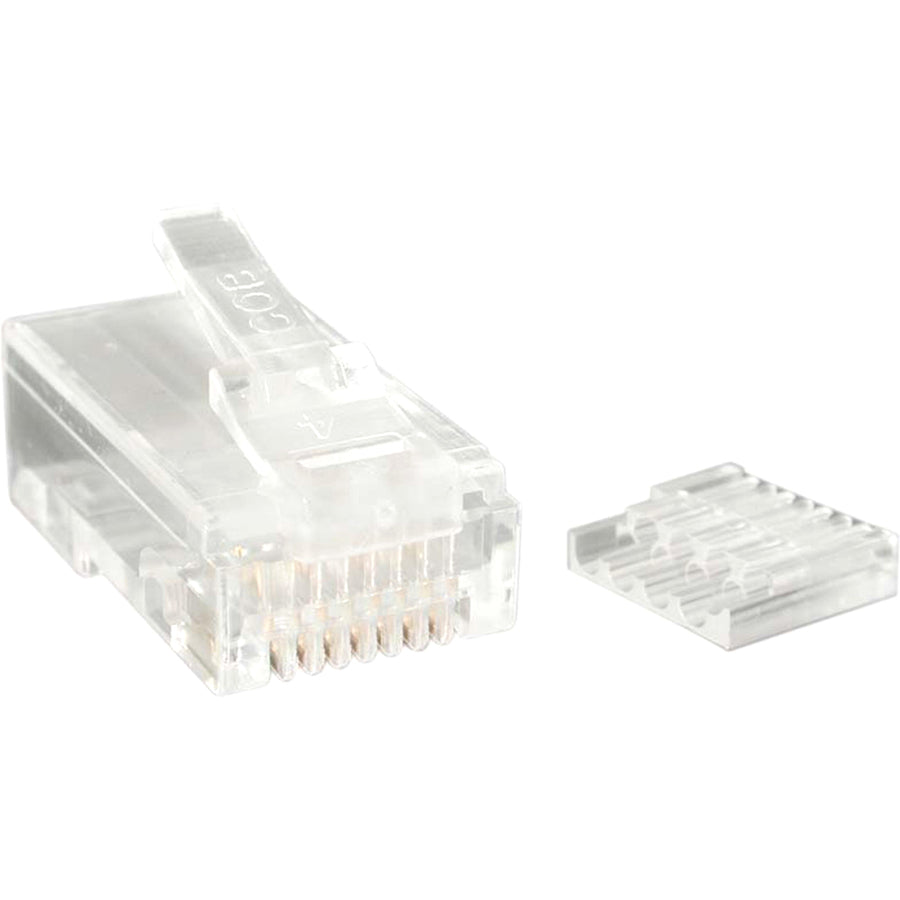 4XEM 1000PK MODULAR CAT6 PLUGS FOR, 0.8", 1 x RJ-45 Network Male, 4X1000PKC6, Clear