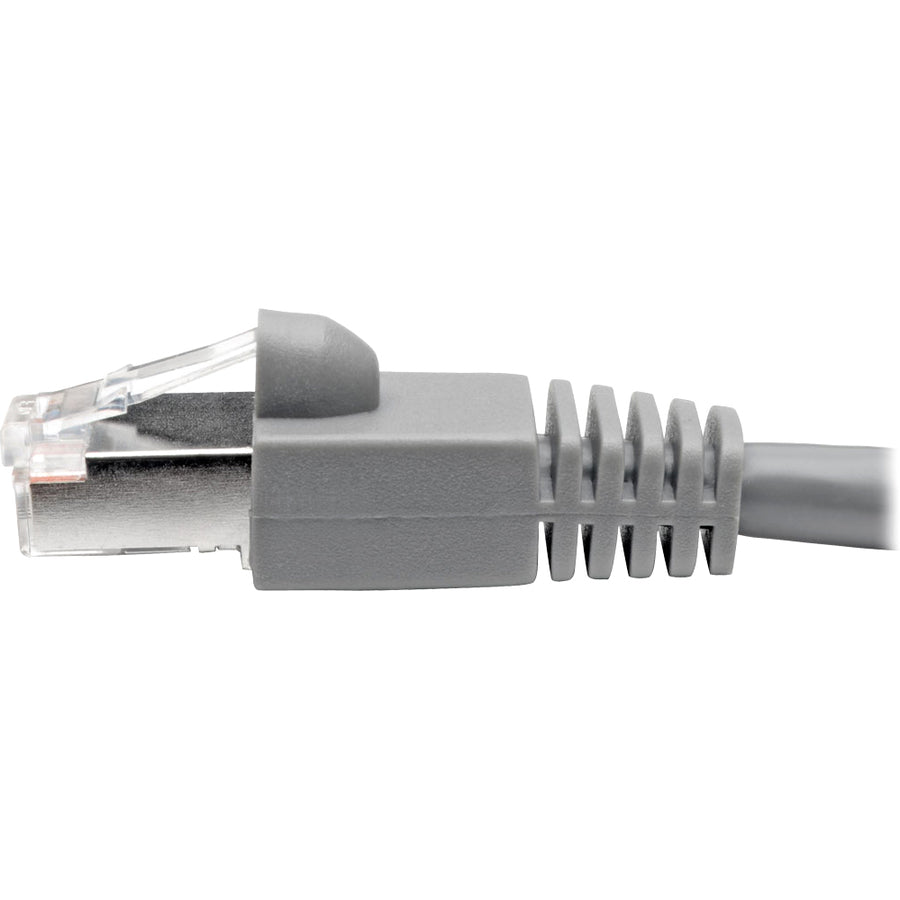Eaton Tripp Lite Series Cat6a 10G Snagless Shielded STP Ethernet Cable (RJ45 M/M), PoE, Gray, 1 ft. (0.31 m)