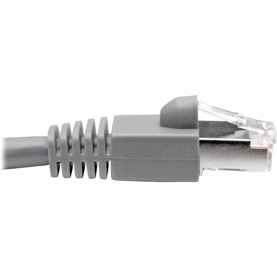 Eaton Tripp Lite Series Cat6a 10G Snagless Shielded STP Ethernet Cable (RJ45 M/M), PoE, Gray, 14 ft. (4.27 m)