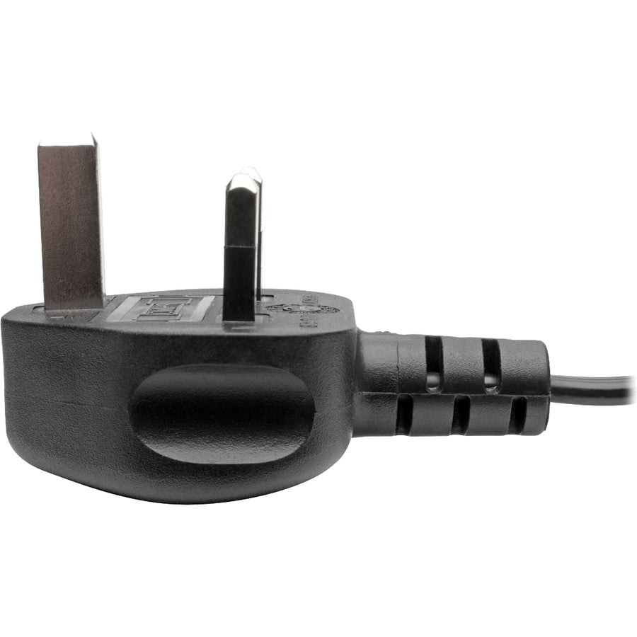 Eaton Tripp Lite Series UK Computer Power Cord - BS1363 to C7, 2.5A, 250V, 18 AWG, 6 ft. (1.83 m), Black