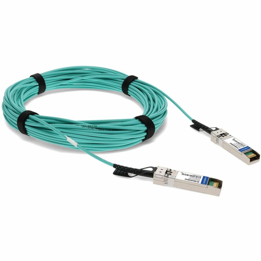 AddOn MSA and TAA Compliant 10GBase-AOC SFP+ to SFP+ Direct Attach Cable (850nm, MMF, 25m)