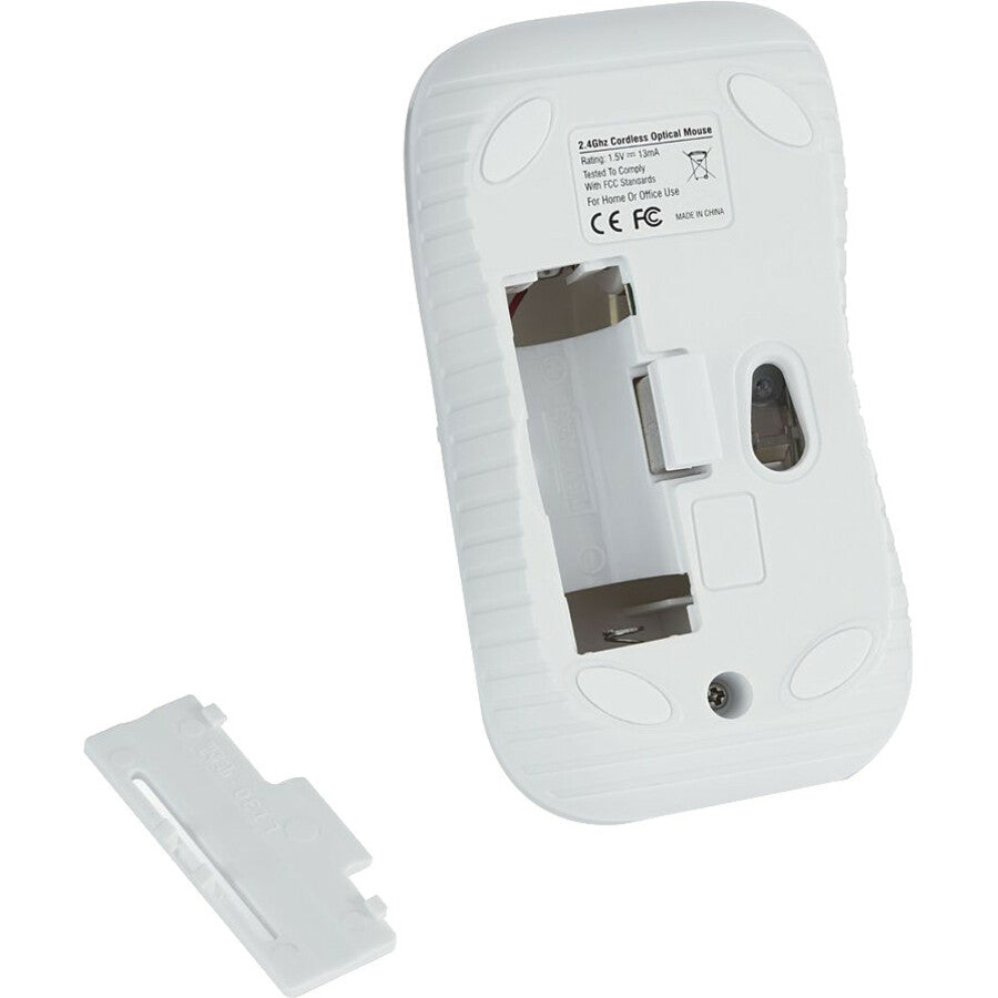 Verbatim Wireless Notebook Optical Mouse, Commuter Series - Matte White