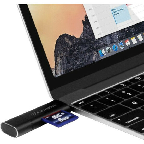 Aluratek USB 3.1 / Type-C / Micro USB OTG (On-The-Go) SD and Micro SD Card Reader