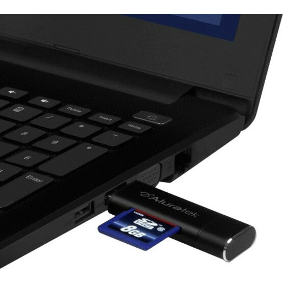 Aluratek USB 3.1 / Type-C / Micro USB OTG (On-The-Go) SD and Micro SD Card Reader