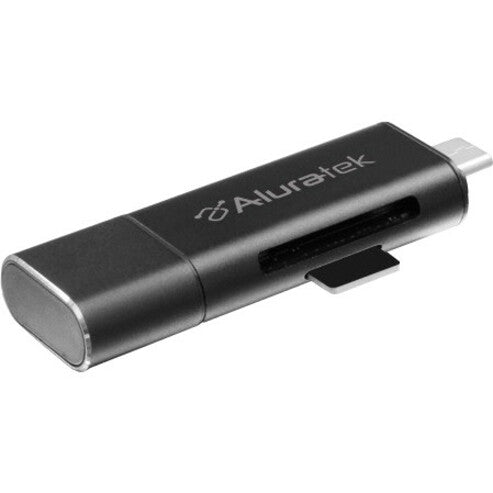 Aluratek USB 3.1 / Type-C / Micro USB OTG (On-The-Go) SD and Micro SD Card Reader