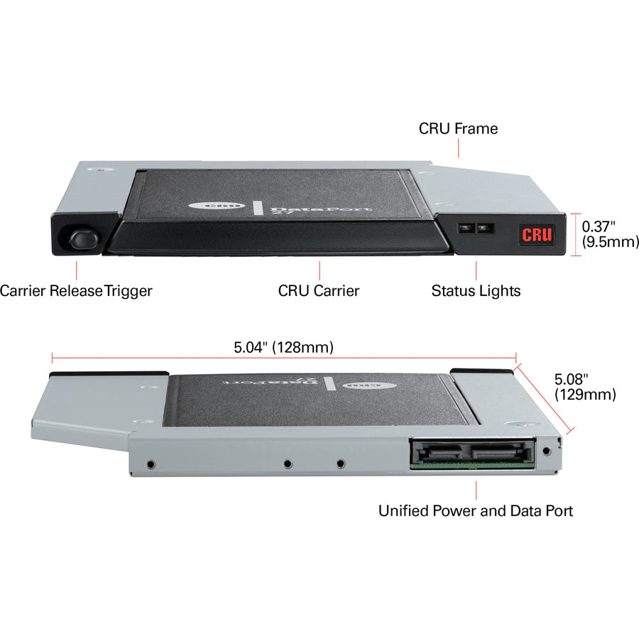 CRU DataPort 27 DP27 Drive Bay Adapter Internal - Black