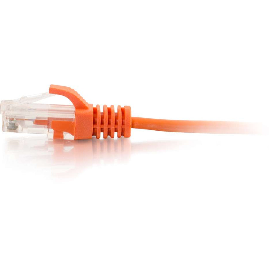C2G 10ft Cat6 Cable UTP Slim 28awg Orange, Male, 10 ft, Ethernet
