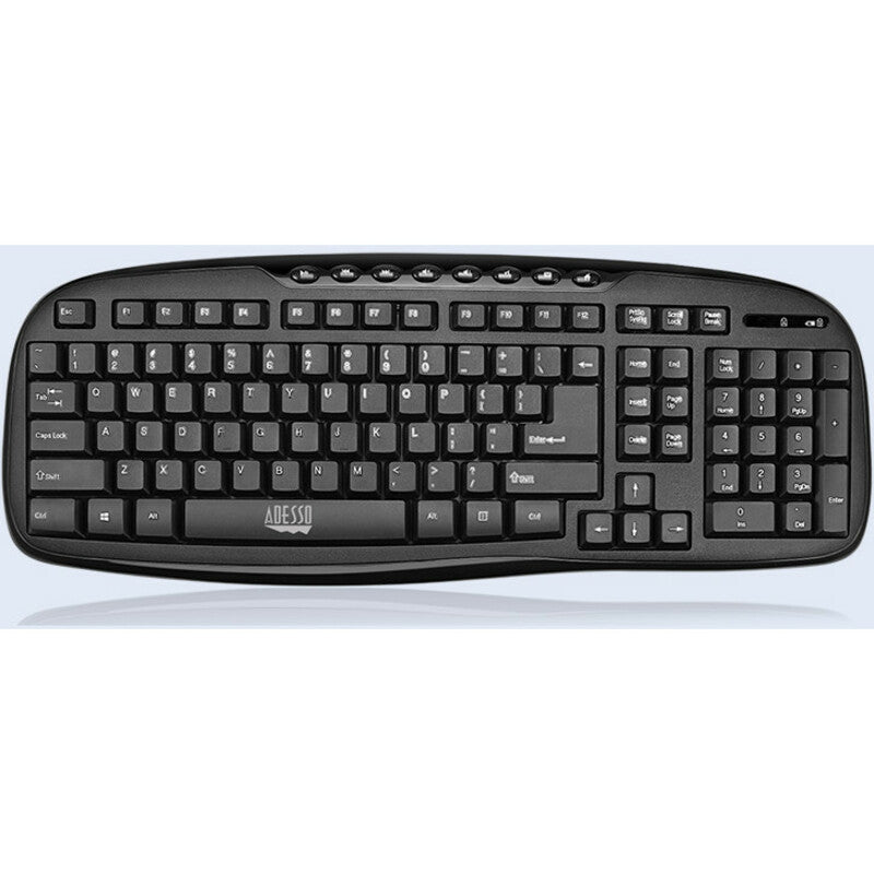 Adesso WKB-1330CB 2.4 GHz Wireless Desktop Keyboard and Mouse Combo