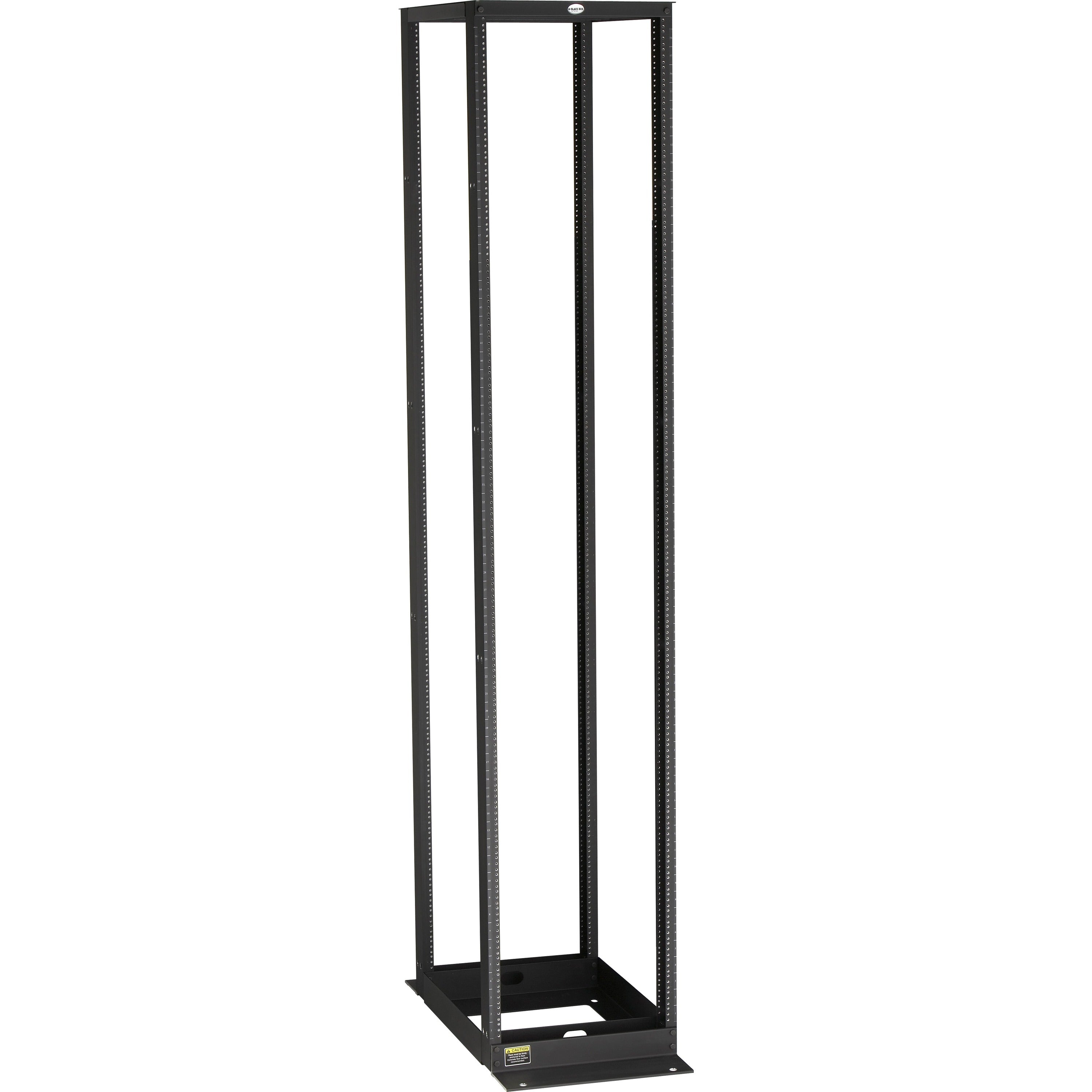 BLACK 58U 4-POST FLEX DEPTH RACK 20.3