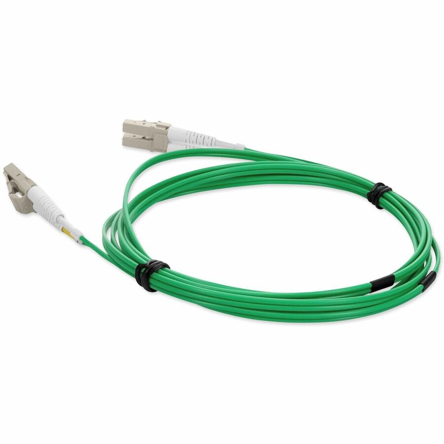 AddOn 3m LC (Male) to LC (Male) Green OM1 Duplex Fiber OFNR (Riser-Rated) Patch Cable