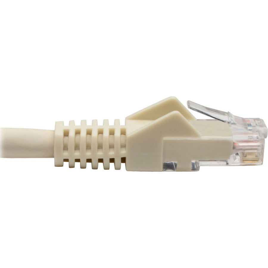 Eaton Tripp Lite Series Cat6 Gigabit Snagless Molded (UTP) Ethernet Cable (RJ45 M/M), PoE, White, 6-in. (15.24 cm)