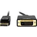 Rocstor premium 6 ft DisplayPort 1.2v to DVI Cable M/M