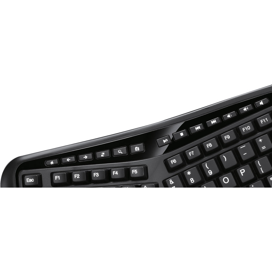 Adesso 2.4GHz Wireless Ergonomic Touchpad Keyboard