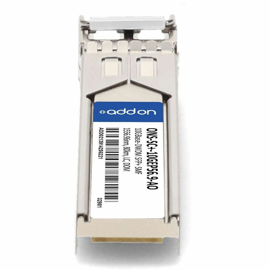 AddOn Cisco ONS ONS-SC+-10GEP56.9 Compatible TAA Compliant 10GBase-DWDM 50GHz SFP+ Transceiver (SMF, 1556.96nm, 80km, LC, DOM)