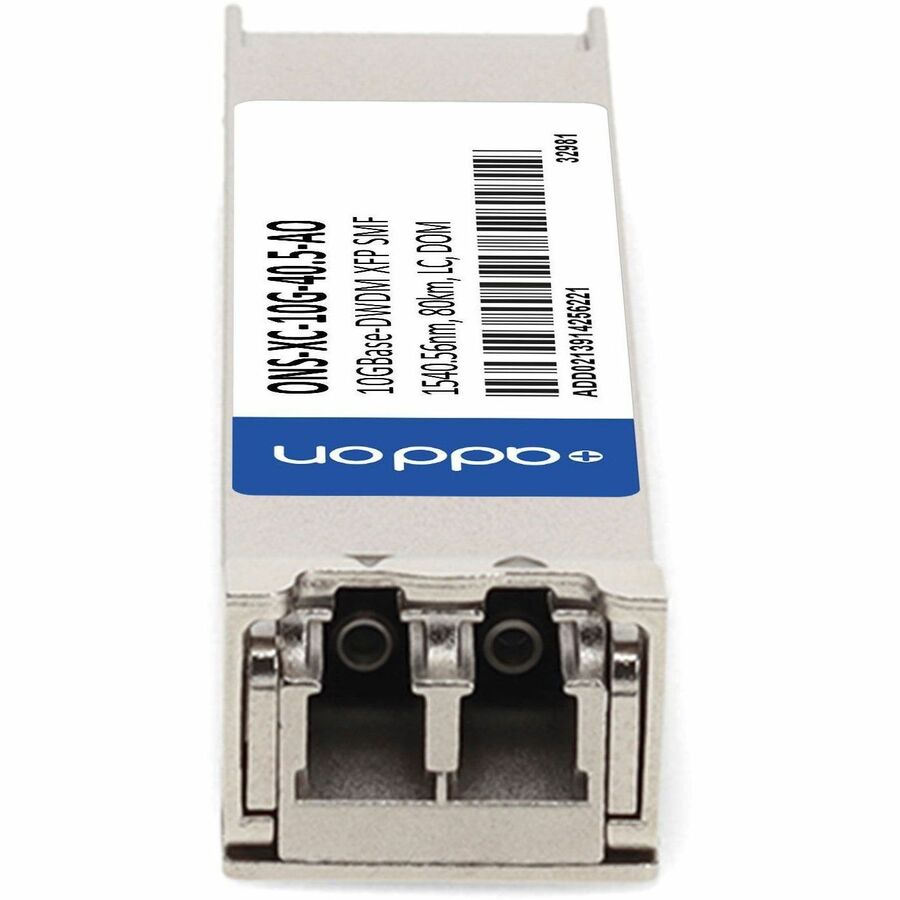 AddOn Cisco ONS ONS-XC-10G-40.5 Compatible TAA Compliant 10GBase-DWDM 100GHz XFP Transceiver (SMF, 1540.56nm, 80km, LC, DOM)