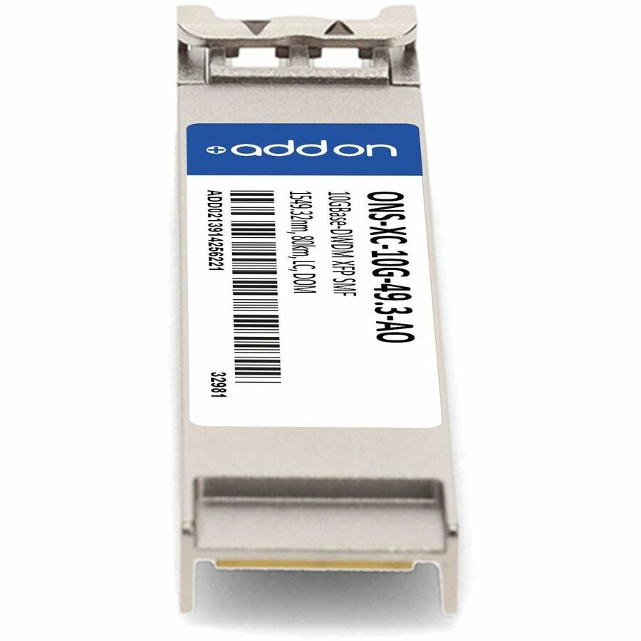 AddOn Cisco ONS ONS-XC-10G-49.3 Compatible TAA Compliant 10GBase-DWDM 100GHz XFP Transceiver (SMF, 1549.32nm, 80km, LC, DOM)