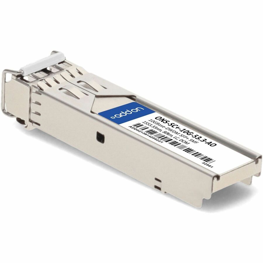 AddOn Cisco ONS ONS-SC+-10G-53.3 Compatible TAA Compliant 10GBase-DWDM 100GHz SFP+ Transceiver (SMF, 1553.33nm, 80km, LC, DOM)
