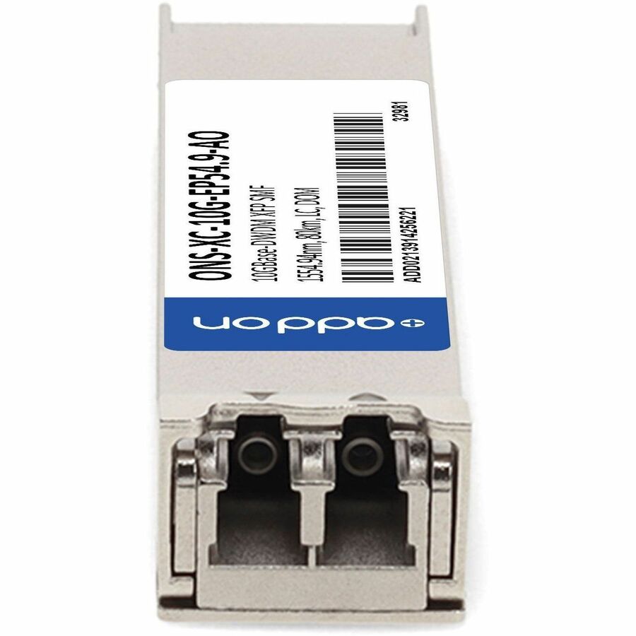 AddOn Cisco ONS ONS-XC-10G-EP54.9 Compatible TAA Compliant 10GBase-DWDM 100GHz XFP Transceiver (SMF, 1554.94nm, 80km, LC, DOM)