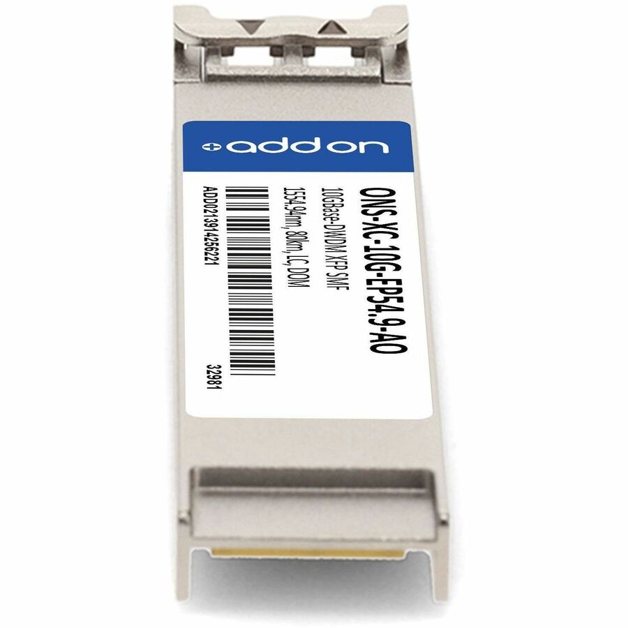 AddOn Cisco ONS ONS-XC-10G-EP54.9 Compatible TAA Compliant 10GBase-DWDM 100GHz XFP Transceiver (SMF, 1554.94nm, 80km, LC, DOM)