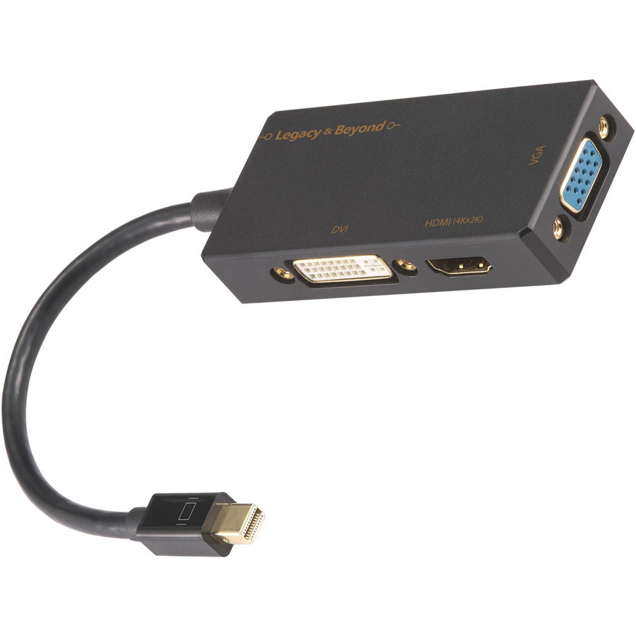 SIIG Mini DisplayPort to 4K HDMI/DVI/VGA 3-in-1 Adapter