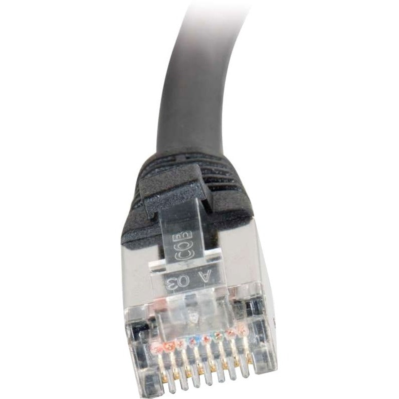 C2G C2G-3ft Cat5e Molded Shielded (STP) Network Patch Cable - Black