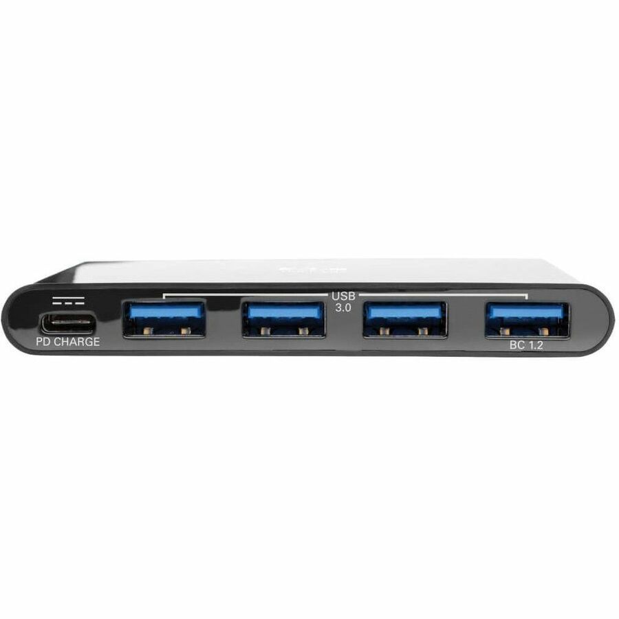 Eaton Tripp Lite Series 4-Port USB-C Hub, USB 3.x (5Gbps), 4x USB-A Ports, 60W PD Charging, Black