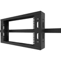 LEGRAND C2G 6RU Q-Series Overhead Cable Pathway Rack - Black (TAA Compliant), QSOHR-6RU-B