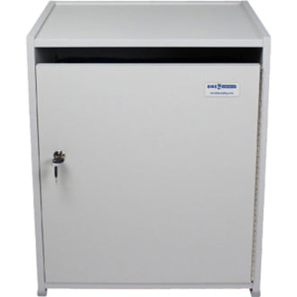 HSM Executive Shred Console - Lockable Container - Gray