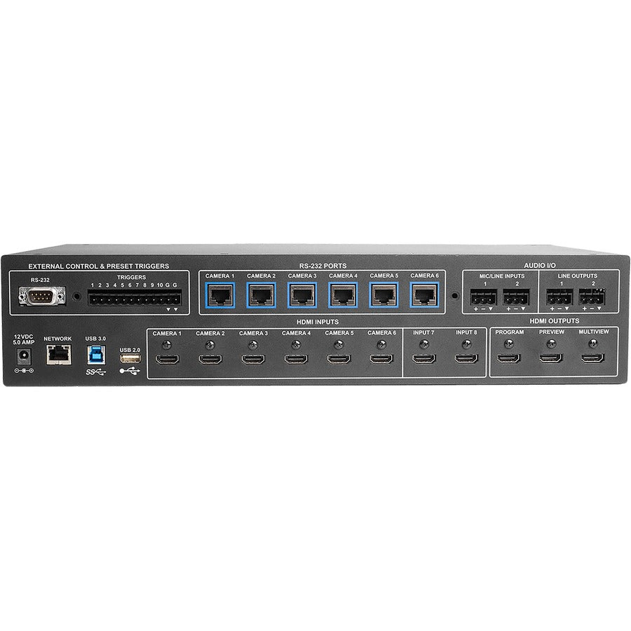 Vaddio AV Bridge MatrixMIX Production System - Includes Switcher and PCC Controller - Black