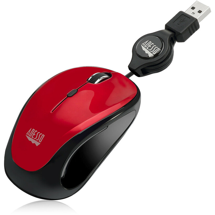 Adesso iMouse S8R - USB Illuminated Retractable Mini Mouse