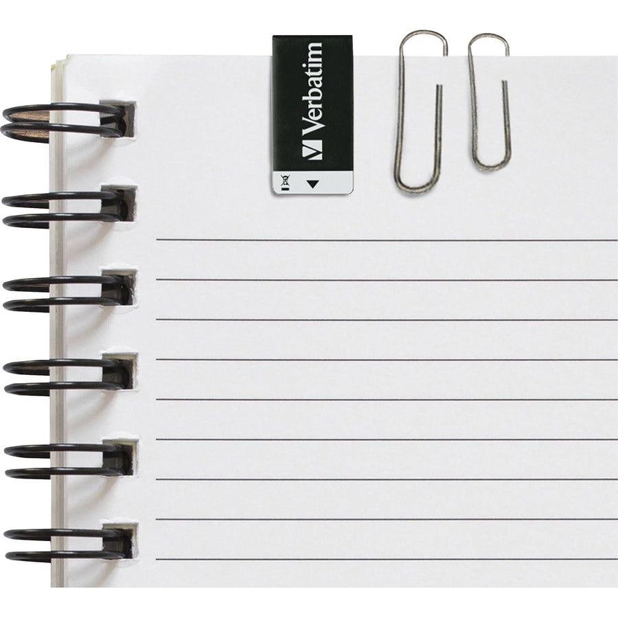 Verbatim 16GB Clip-it USB Flash Drive - Black, 1.4 in