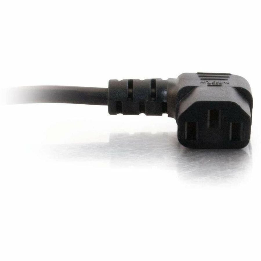 Legrand C2G Universal Power Cord - Right Angle - 18 AWG - NEMA 5-15P to IEC320C13R