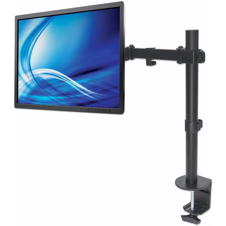 IC Manhattan 461542 Desk Mount for Monitor, LCD Monitor, Display, TV, Display Screen, LCD Display - Black