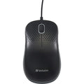 Verbatim Silent Corded Optical Mouse - Black