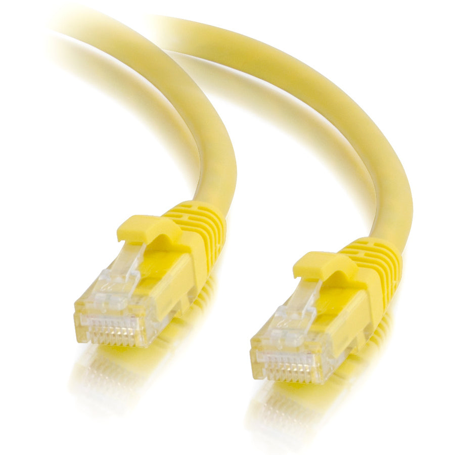 Legrand C2G 14 ft Cat5e Snagless UTP Unshielded Network Patch Cable - Yellow