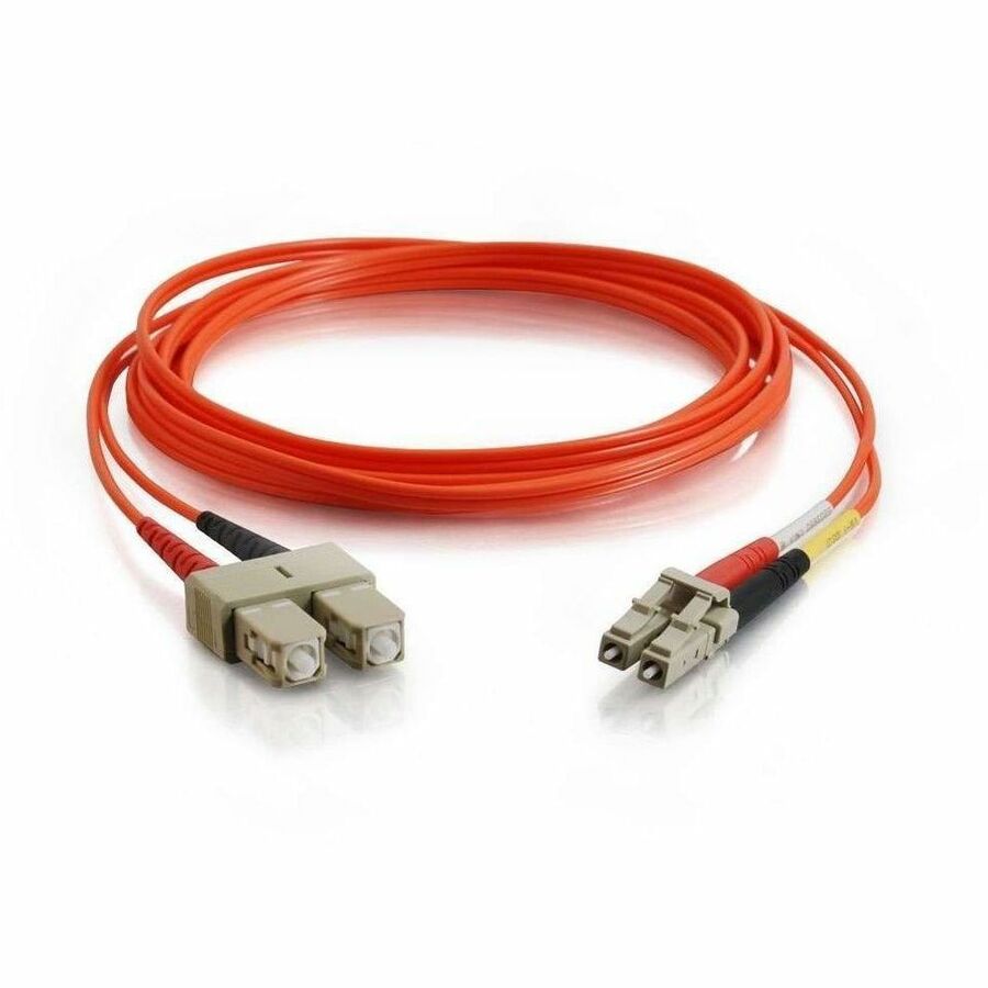 Legrand C2G 6.6ft (2m) LC-SC 50/125 OM2 Duplex Multimode PVC Fiber Optic Cable - Orange
