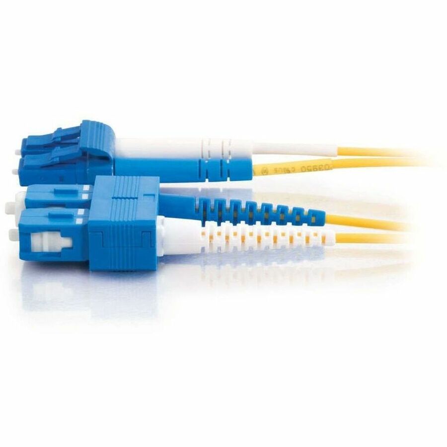 LEGRAND C2G Fiber Optic Patch Duplex Network Cable, Male, 6.56 ft, Yellow