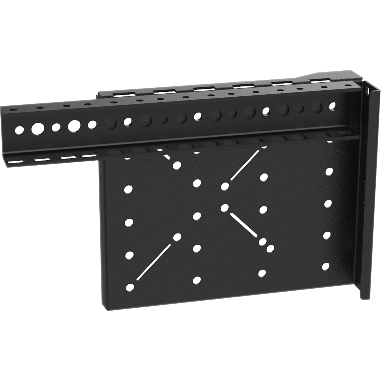 Legrand On-Q VWM-RR-8RU Mounting Rail Kit for Cabinet - Black - TAA Compliant