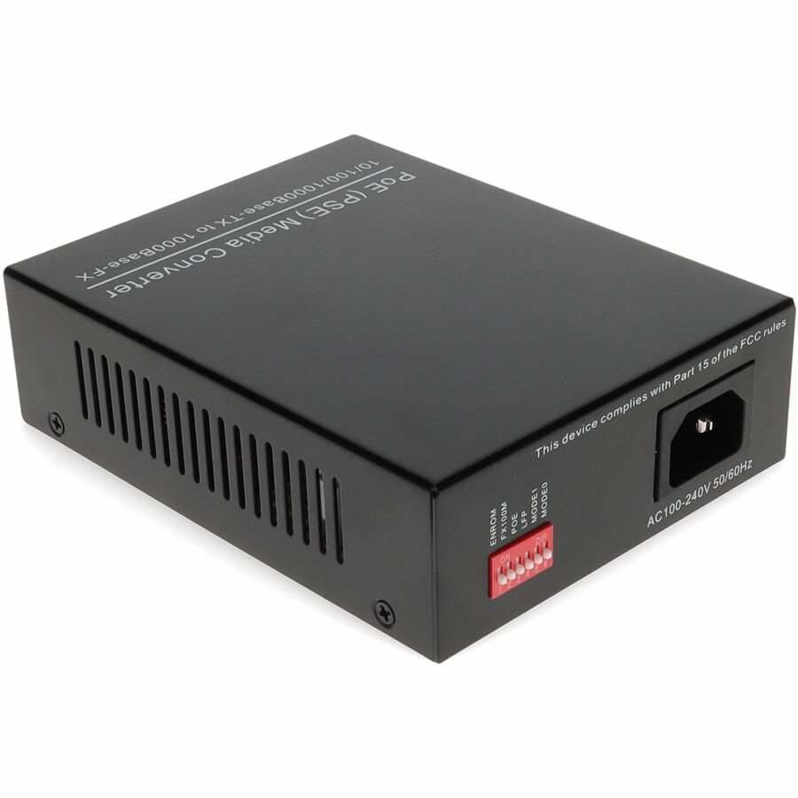 AddOn 10/100/1000Base-TX(RJ-45) to 1000Base-SX(SC) MMF 850nm 550m POE+ Media Converter