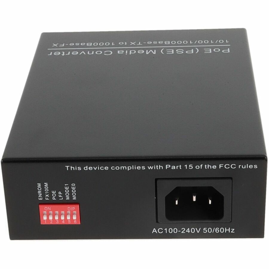 AddOn 10/100/1000Base-TX(RJ-45) to 1000Base-SX(SC) MMF 850nm 550m POE+ Media Converter