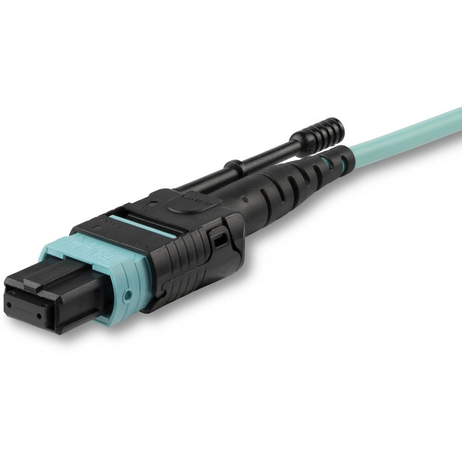 StarTech.com 2m (6ft) MTP(F)/PC OM3 Multimode Fiber Optic Cable, OFNP Plenum, 50/125µm, 40G, Low Insertion Loss, MPO Fiber Jumper Cord