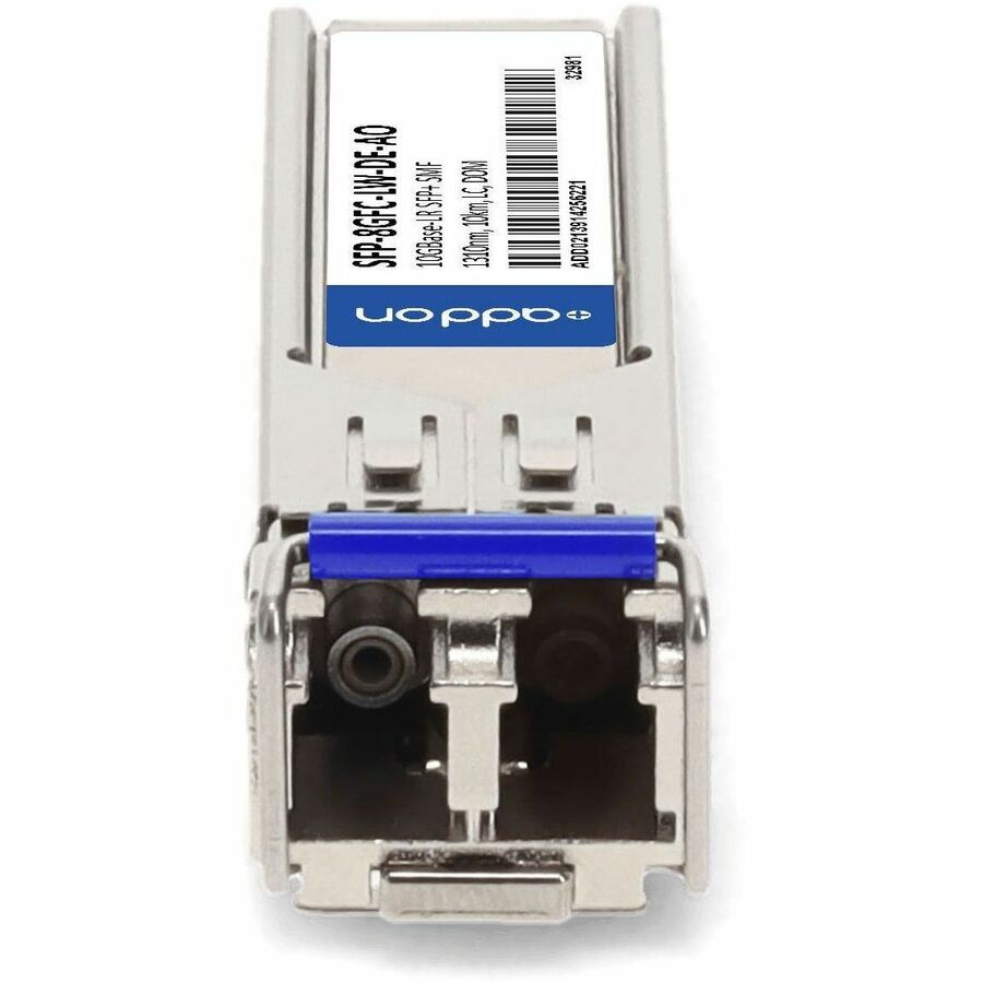 AddOn Dell SFP-8GFC-LW Compatible TAA Compliant 10GBase-LR SFP+ Transceiver (SMF, 1310nm, 10km, LC, DOM)