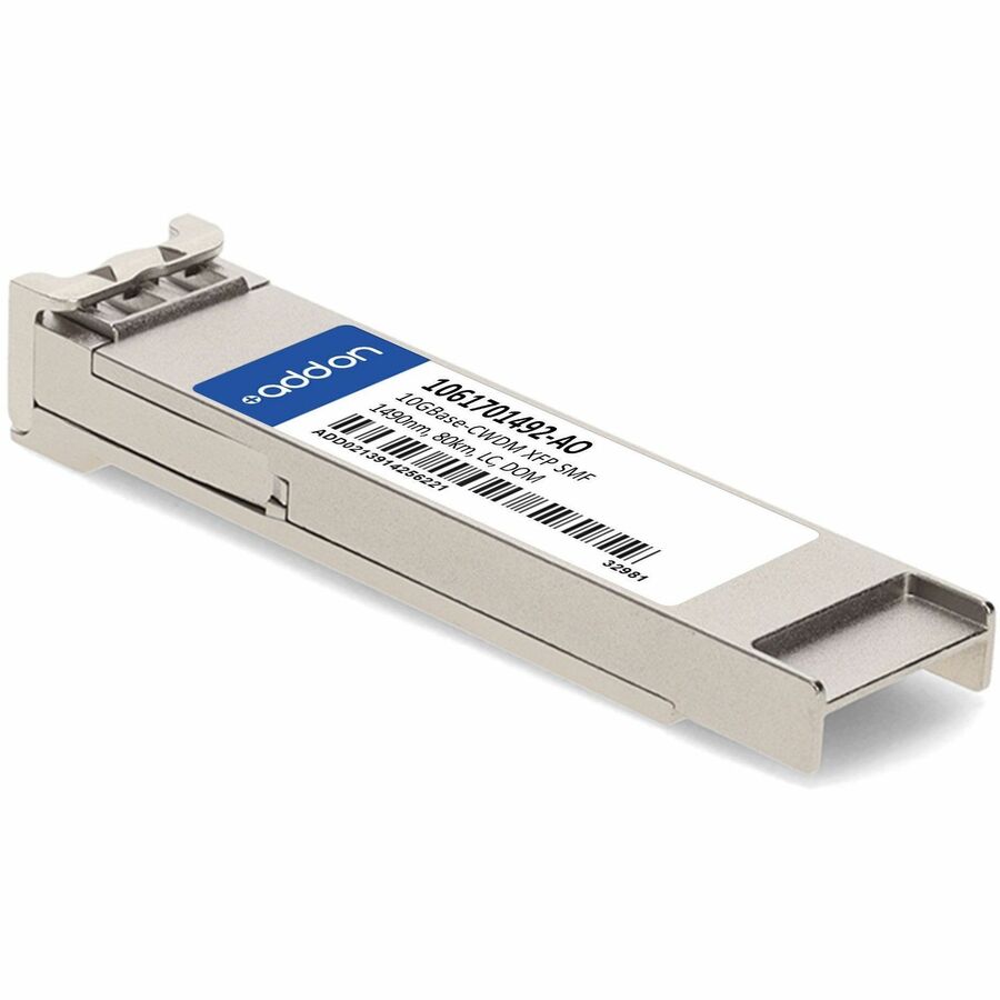 AddOn ADVA 1061701492 Compatible TAA Compliant 10GBase-CWDM XFP Transceiver (SMF, 1490nm, 80km, LC, DOM)