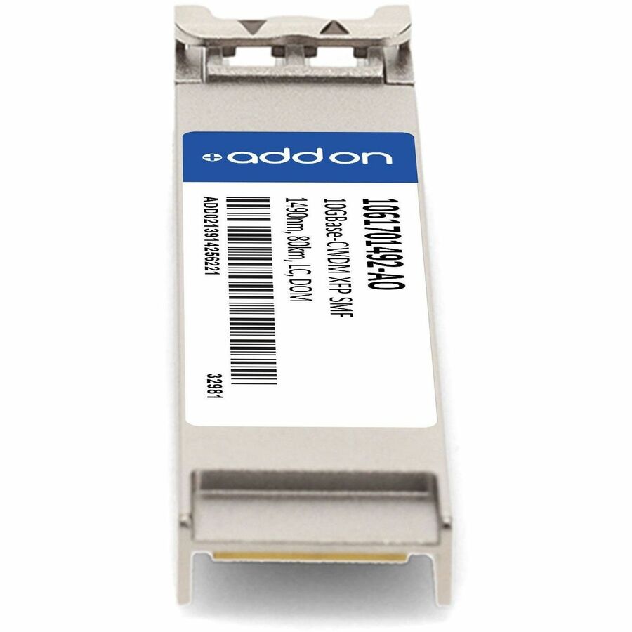 AddOn ADVA 1061701492 Compatible TAA Compliant 10GBase-CWDM XFP Transceiver (SMF, 1490nm, 80km, LC, DOM)