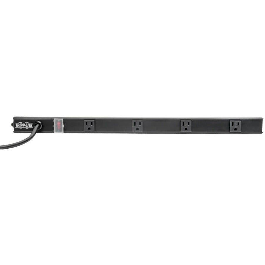 Eaton Tripp Lite Series 4-Outlet Power Strip, Right-Angle NEMA 5-15R - 15A, 120V, 6 ft. (1.83 m) Cord, Right-Angle 5-15P Plug, 24 in.