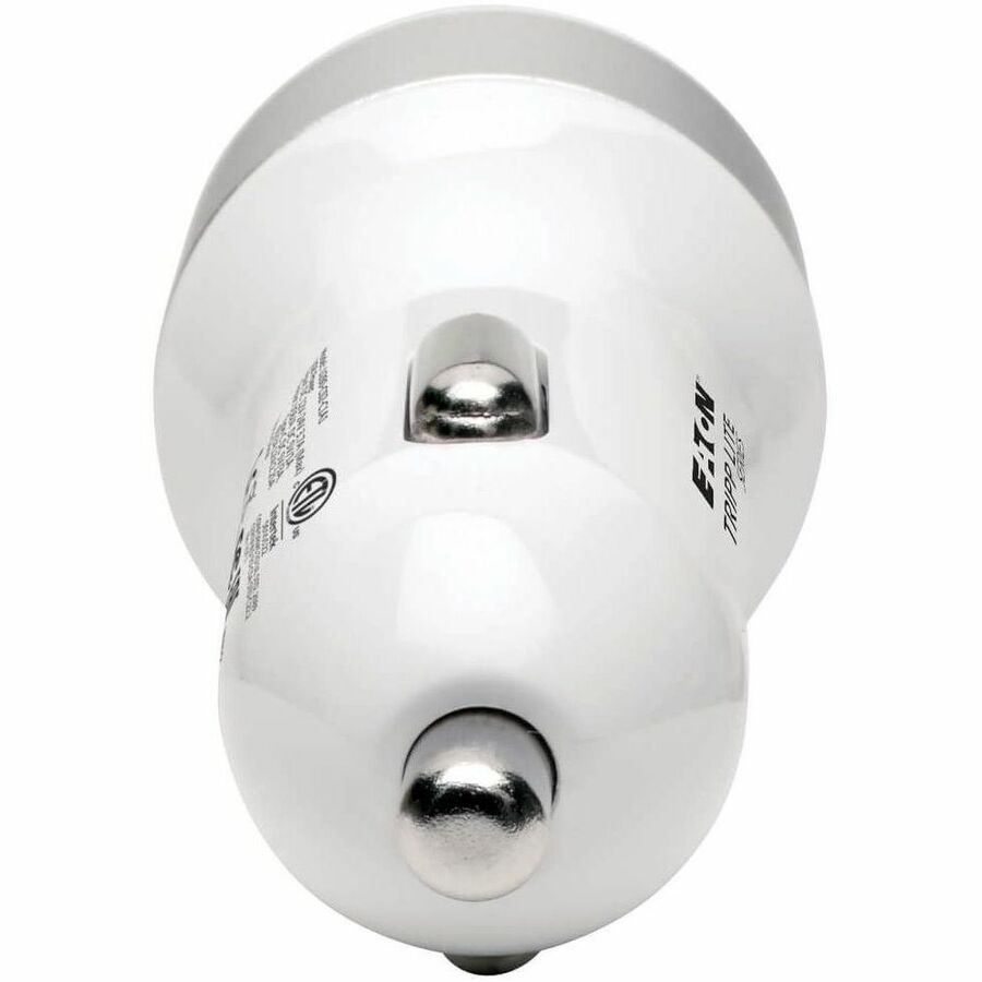 Eaton Tripp Lite Series Dual-Port USB Car Charger with PD Charging - USB Type C (27W) & USB Type A (5V 1A/5W), UL 2089