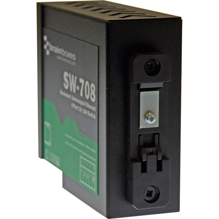 Brainboxes Hardened Industrial Ethernet 8 Port Switch DIN Rail Mountable