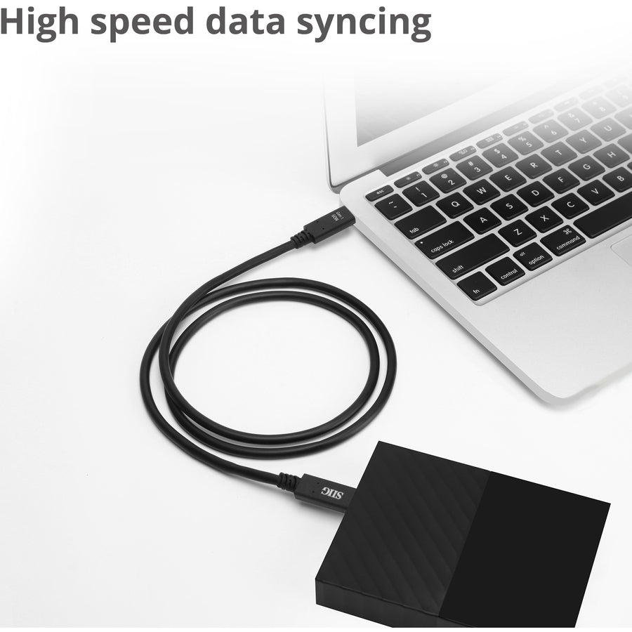 SIIG USB 3.1 Type-C Gen 1 Cable 60W - 1M