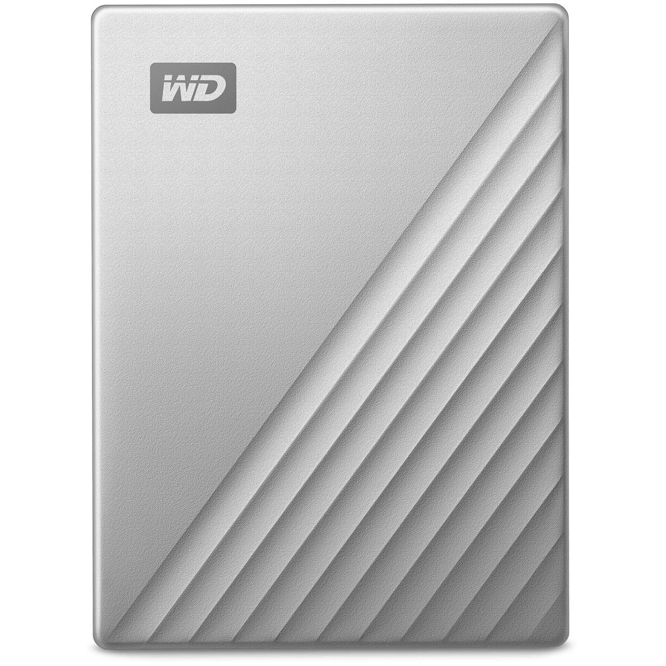 WESTERN WD My Passport Ultra WDBC3C0010BSL 1 TB Portable Hard Drive - External - Silver - 4TB, USB-C, 256-bit